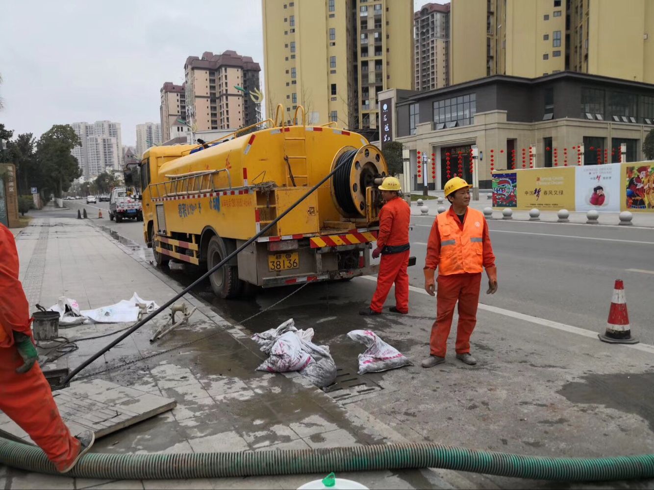 汤阴排污管道清淤-管道清洗